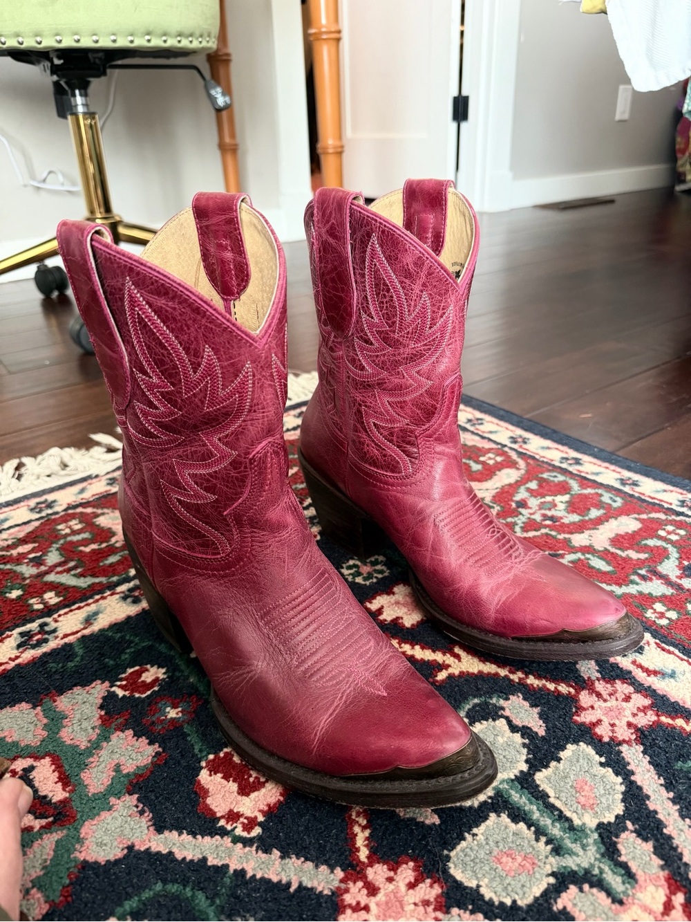 Idyllwind by Miranda Lambert - Pink Western Boots with Stacked Heel - size 10